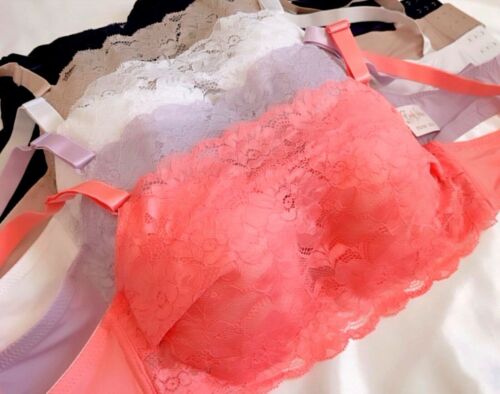 3-6 Women's Bras Lace Camisole Padded Underwear Push up 8236 PLUS SIZE 38-42DD - Picture 3 of 12