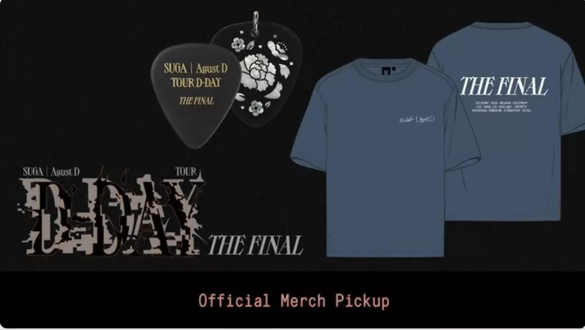 BTS SUGA Agust D TOUR ‘D-DAY’ in SEOUL THE FINAL Concert Official Merch +  Track