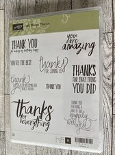 Stampin Up "All Things Thanks" Stamp Set of 9 NEW 143097