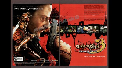 Onimusha 3: Demon Siege Trade Print Magazine Ad Poster Capcom PS2