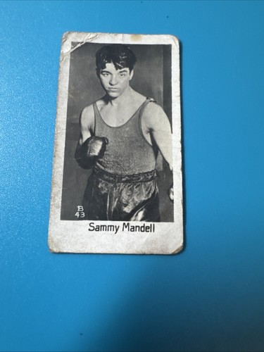 1932 la pie qui chante rare boxing card tobacco Sammy Mandell - Picture 2 of 6