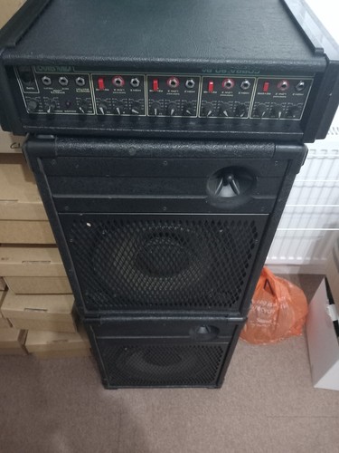 Vintage 1970s Carlsbro Cobra 90 PA + 2x100w speakers + stands