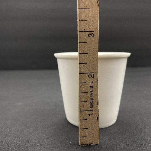 4 Crate and Barrel White Espresso Demitasse Dessert Cups ASA Selection Germany - Picture 6 of 6