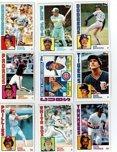 1984 TOPPS BASEBALL COMPLETE YOUR SET U PICK 251-500 - Picture 181 of 223