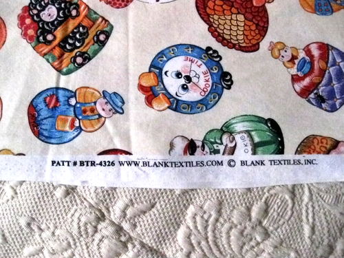 Vtg Cotton Novelty Print Fabric Children Charm Cupcakes Cookies 1 Yard - Picture 4 of 6