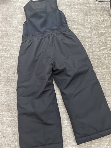 Kids 4T Ski Bibs Fleece top Sleeveless Black One Piece Snow Suit VerticaL 9 - Picture 9 of 11