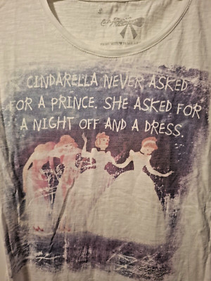 Ausgefallenes T Shirt Cinderella Gr. S American Vintage retro Spruch Disney