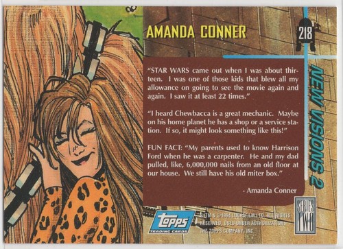 Star Wars Galaxy 2 #218 Chewbacca in Mechanic Workshop Deluxe Trading Card - Picture 2 of 2