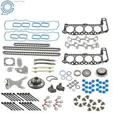 Timing Chain Kit Head Gasket bolts Set For Chrysler Dodge Ram 1500 2004-07 4.7L