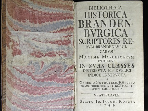 Geschichte Brandenburgs 1743 G.G. Küster Bibliotheca Historica Brandenburgica EA - Bild 3 von 4
