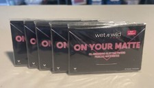 Lot of 5 Wet n Wild Pump On Your Matte Oil-Absorbing Blotting Papers 50 each