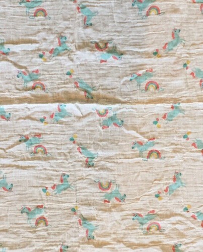 Unicorn Baby Muslin Swaddle Blanket Infant - Picture 3 of 3
