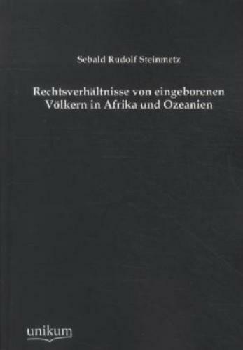 Thumbnail - Rechtsverhältnisse Von Eingeborenen Völkern In Afrika Und Ozeanien