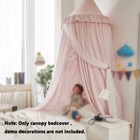 Decor Bedding Kids Canopy Bedcover Baby Bed Round Dome Mosquito Net Tent Curtain