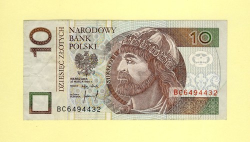 POLAND 10 ZLOTYCH 1994 P-173a VF++ PEOPLES REPUBLIC POLISH NATIONAL BANK