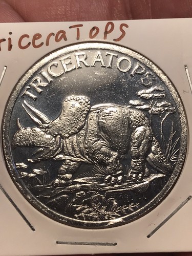 Educational Token - Triceratops Dinosaur - Educational Series - Picture 3 of 5