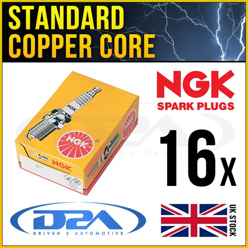16x NGK BKR5EKU 3964 Standard Spark Plug - Picture 1 of 6