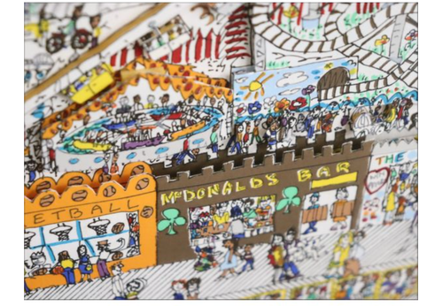 James Rizzi 3D ON THE BOARDWALK 1985 original handsigniert handnummeriert - Bild 14 von 24