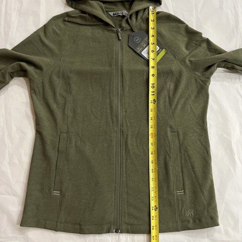 Nwt REI Women’s Northway Hoodie Green Full Zip NEW XL Lightweight - Picture 8 of 11