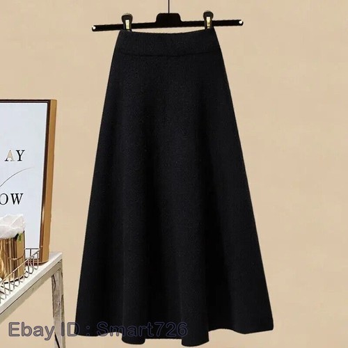 Women's Autumn Set Sweater Top Coat A-Line Half Skirt Two Piece Set Fashion - Bild 13 von 24