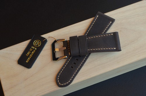 27 mm Cinturino artigianale Pam Italy Handmade 27/22 PULL-UP Vintage Leather - Picture 12 of 18