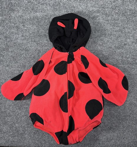 Carters Lady Bug Costume Infant Baby Sz 12 Months One Piece Soft Knit Halloween - Picture 5 of 5