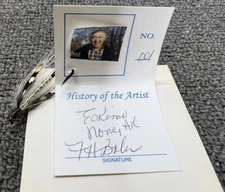 Alaska Mary Ann Fishing Fly No 001 Eskimo Nome Ak Artist Signature Acrylic Case.