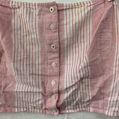 Tommy Jeans Crop Top Damen 14 Rosa Weiß Ärmellos Hilfiger Logo Preppy Sommer - Bild 10 von 15