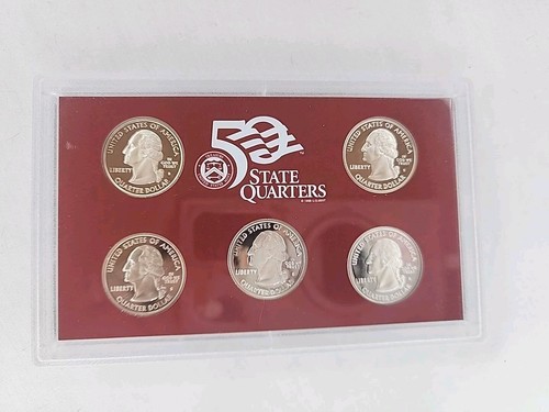50 State Quarters 1999-2005 Complete US Mint Proof Set Boxed And Silver - Picture 10 of 13