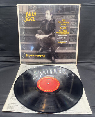 BILLY JOEL An Innocent Man VG+ Vinyl in Shrink with HYPE STICKER CLEANED