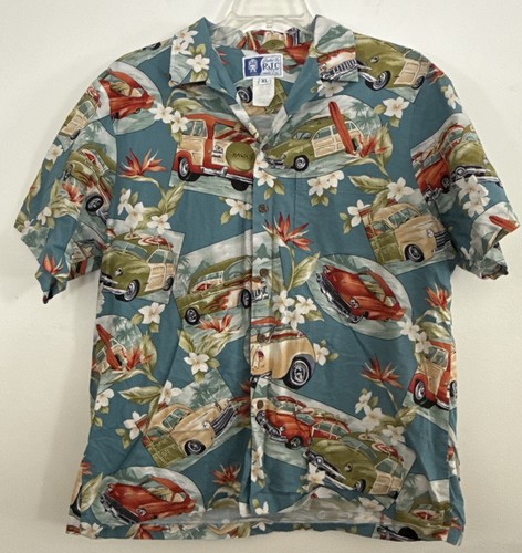 Styled by RJC hawaiian shirt Men’s XL Cars Surf Beach Casual Button Down Vac - Picture 1 of 6