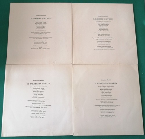 IL BARBIERE DI SIVIGLIA - G. ROSSINI - 5 x Vinyls 10" Box Set (1969) - Foto 21 di 22