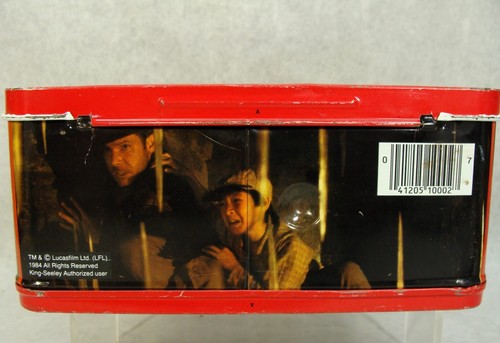 VINTAGE 1984 INDIANA JONES AND THE TEMPLE OF DOOM LUNCH BOX W/ THERMOS - Picture 5 of 10