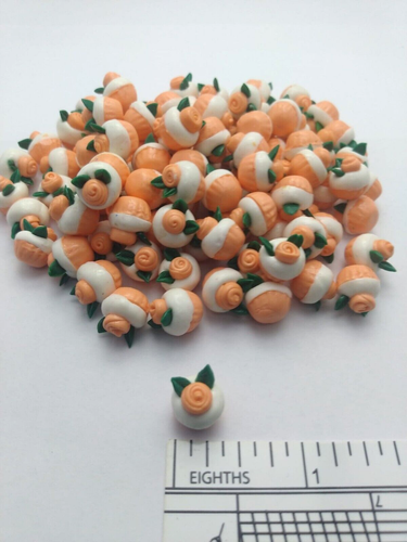 35X Cupcakes Barbie Dollhouse Miniature Food Mini Toppings Rose Cakes Tiny Lot. - Picture 2 of 5