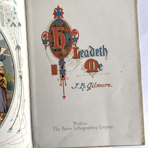 He Leadeth Me (J. H. Gilmore), Vintage Beautifully Illustrated Booklet, c. 1909 - Picture 2 of 12