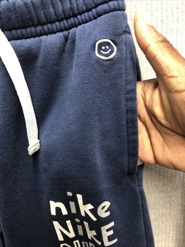 Nike Boys Joggers Size Large Blue Logo Athletic Sports Athleisure - Picture 4 of 15