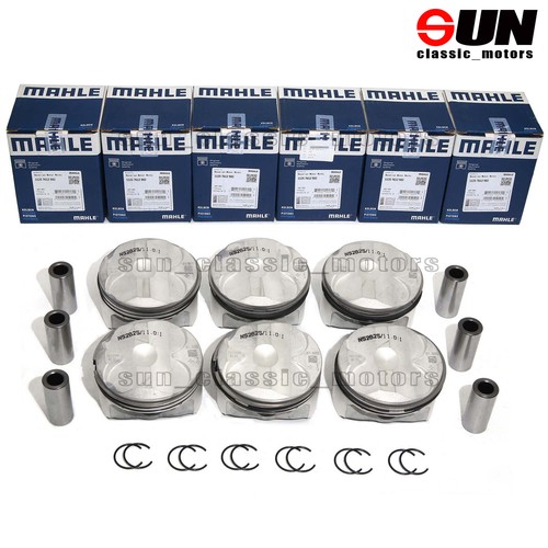 MAHLE Pistons Rings Set Φ82+0.5mm CR 11:1 6Pcs For BMW 325i 523i E93 E30 E83 F10 - Picture 2 of 7