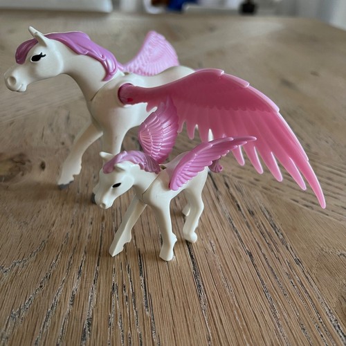 6461 Playmobil Magical Pegasus Little Foal Winged Horse Pony Pink set Greenbrier - Picture 4 of 24