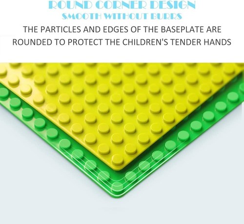 6Pcs Light Green 10"x10" 32x32 stud Classic Brick Building Baseplate Compatible - Picture 6 of 7