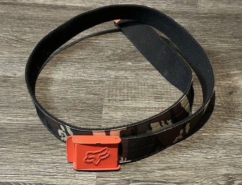 Fox Racing Bottle Opener Belt And Buckle, Camo Neon Green Motocross Hunting