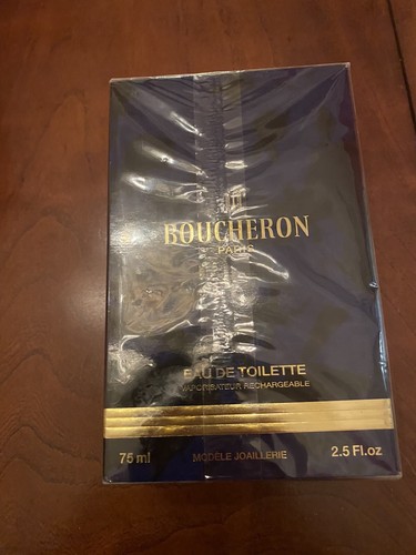Rare-Vintage 2.5 oz EDT Boucheron Femme MODELE JOALLERIE refillable Gold - Picture 2 of 3