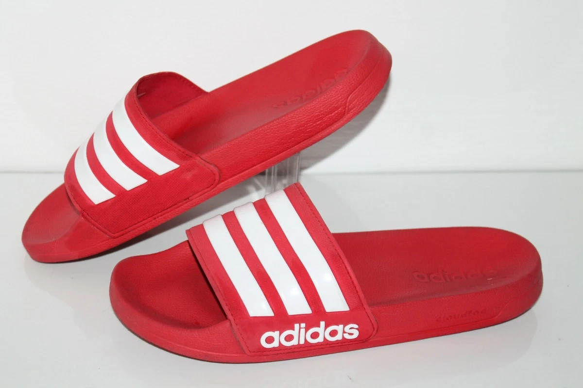 Adidas adilette Slide Sandals AQ1705 Red White Men s US Size 8