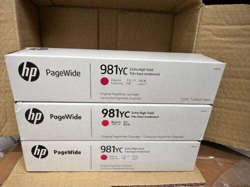 HP 981YC Toner Schwarz Magenta Yellow - ExtraHigh Yield PageWide - Patrone NEU - Bild 2 von 6
