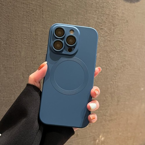 For iPhone 16 Pro Max 15 Shockproof Soft Silicone Mag safe Case+Lens Protector  - Picture 13 of 28