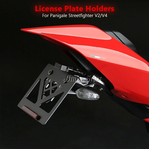 Motorcycle License Plate Holder For Ducati Streetfighter V4 V2 Panigale V4 V2 - Bild 2 von 8