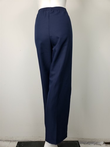 KAREN SCOTT Classic Pants Pull On Comfort Waist Poly Twill Navy sz 1X Short NWT - Picture 2 of 2