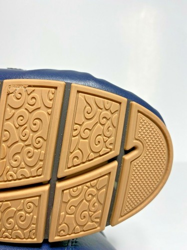 Comfort by Alexis Bendel Dorothy blau und gold Schuhe flache Halbschuhe Mokassins - Größe 7,5 - Bild 6 von 9