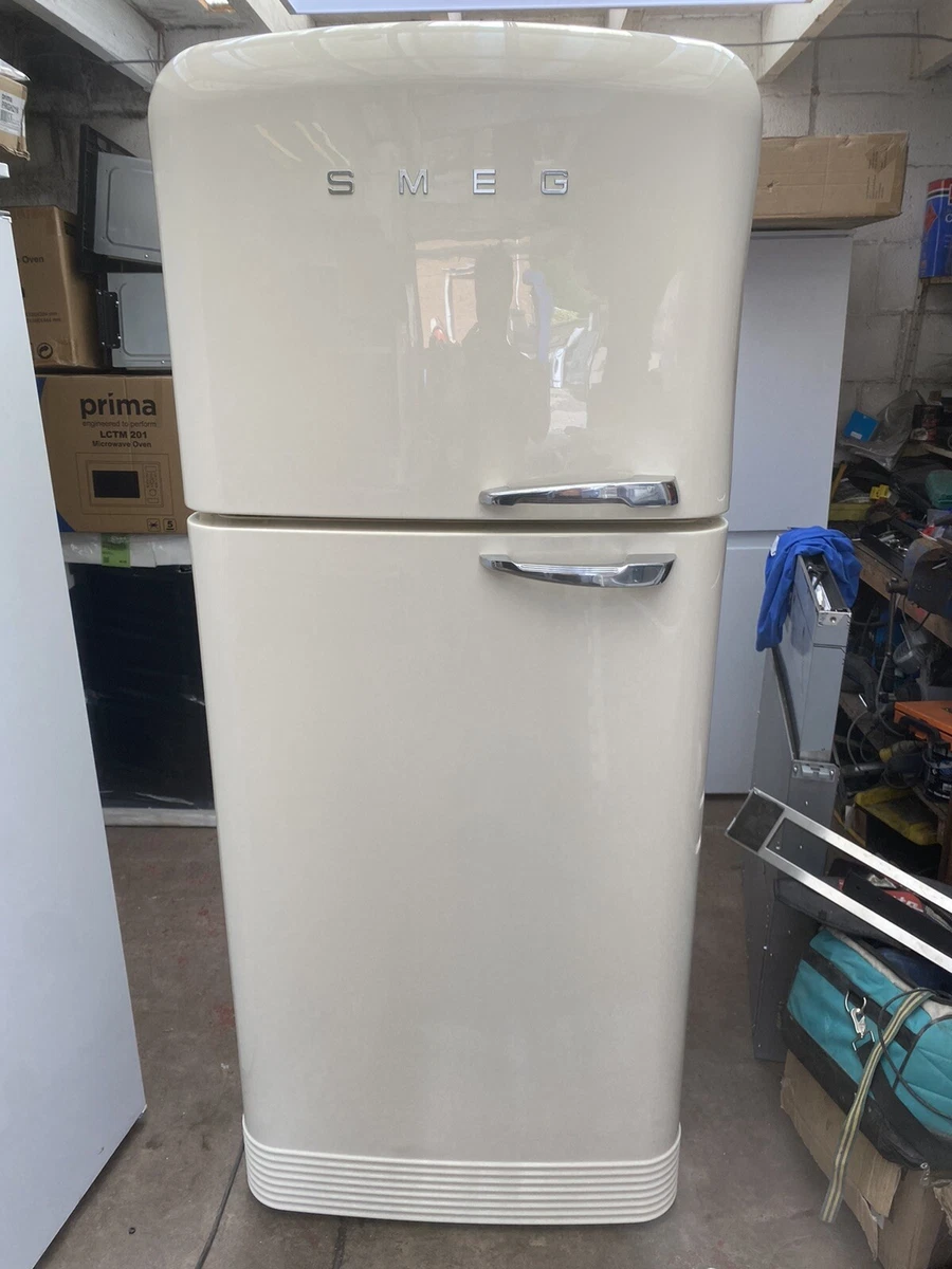 New Graded SMEG FAB50LCR5 Fridge Freezer Retro Cream 50 s Style