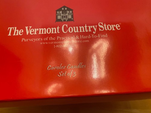 Vermont Country Store Figural Candles, Santa, Carolers & Santa, 3,NIB - Picture 7 of 7