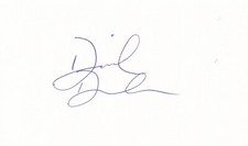 David Duval - Professional Golfer Signed White Card
